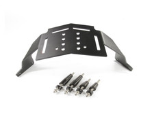 Sargent's black powdered-coated rear rack for the BMW K 1600 Bagger motorcycle.